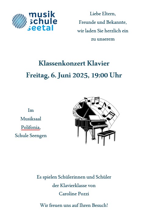20250606 Pozzi Klassenkonzert 6. Juni 2025 flyer 1p Bild